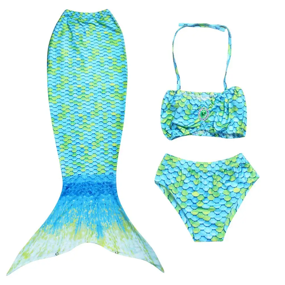 Wholesale kids girls 3pcs/set swimwear children bikini sequin swimsuit