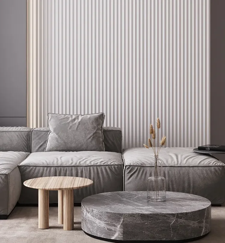 wpc fluted wall panel wooden slat acoustic wall panels