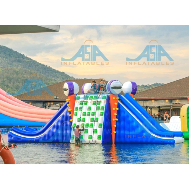 Inflatable beach fun water sports games floating sea aqua park