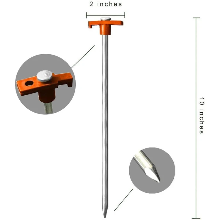 Heavy Duty Tent Stakes Pegs Outdoor Camping Windproof Professional Ground Stakes Metal Tent Pegs