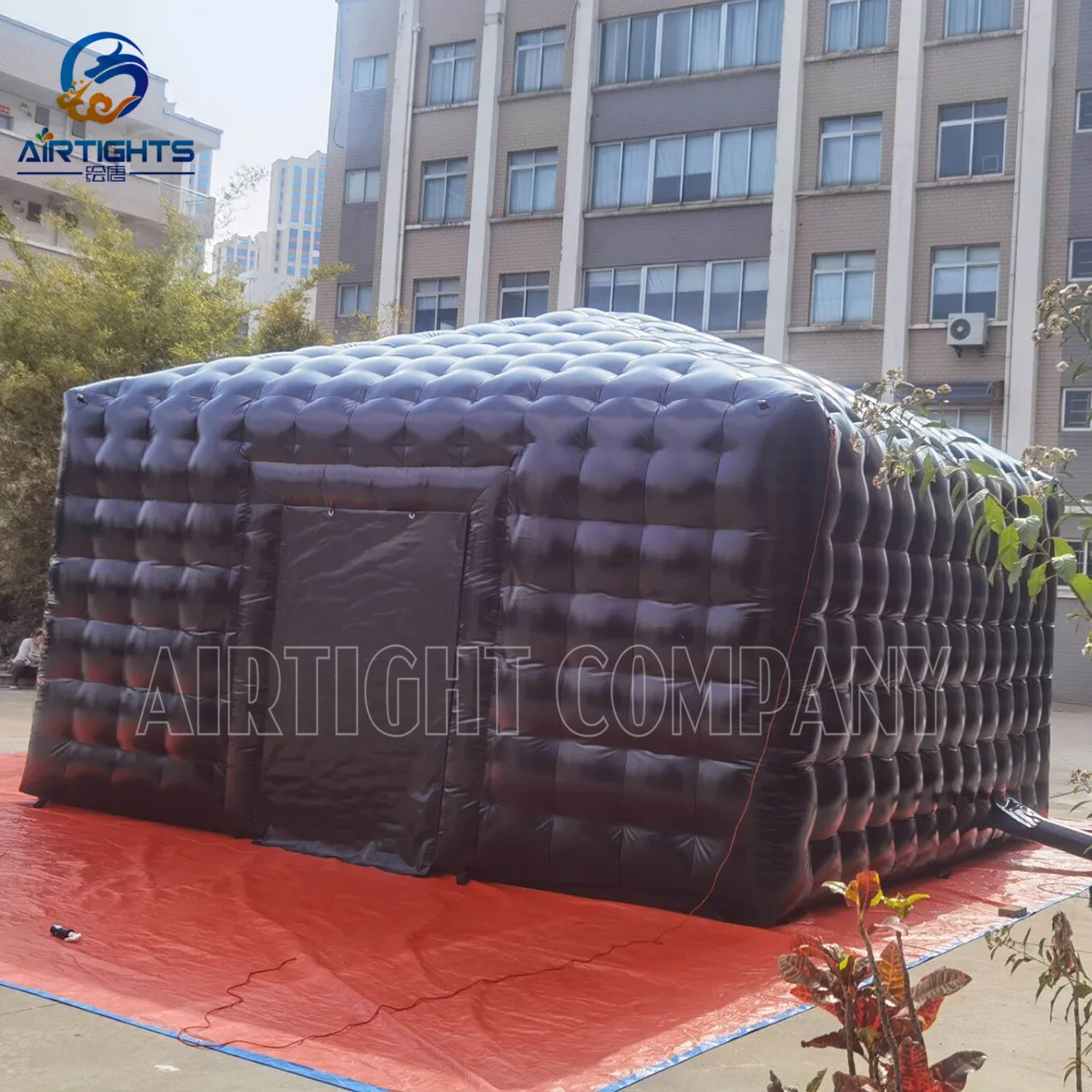 High Quality Outdoor Inflatable Waterhouse, Waterproof black inflatable Event Tent Photo Booth Tent