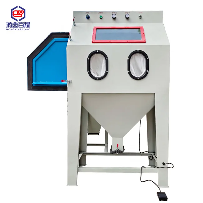 BY-9060 Sand Blasting Machine for Wheel Sand Blasting Machine for Rust Remover Recycle Sand Blasting Cabinet