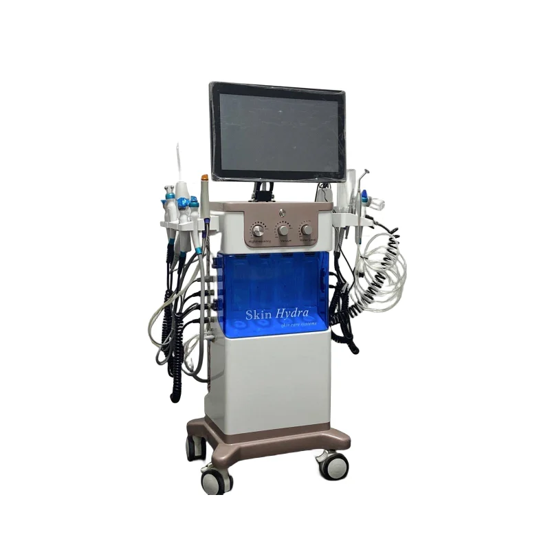 14 in1 hydra skin care facial machine hydro dermabrasion analyzer hydro oxygen jet peel Multifunctional equipment