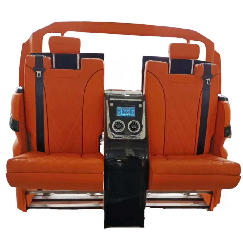 2024 Wholesale Factory  Best Quality Luxury Van seat VIP partition TV bar leather custom car hidden bar seat for Mercededs V