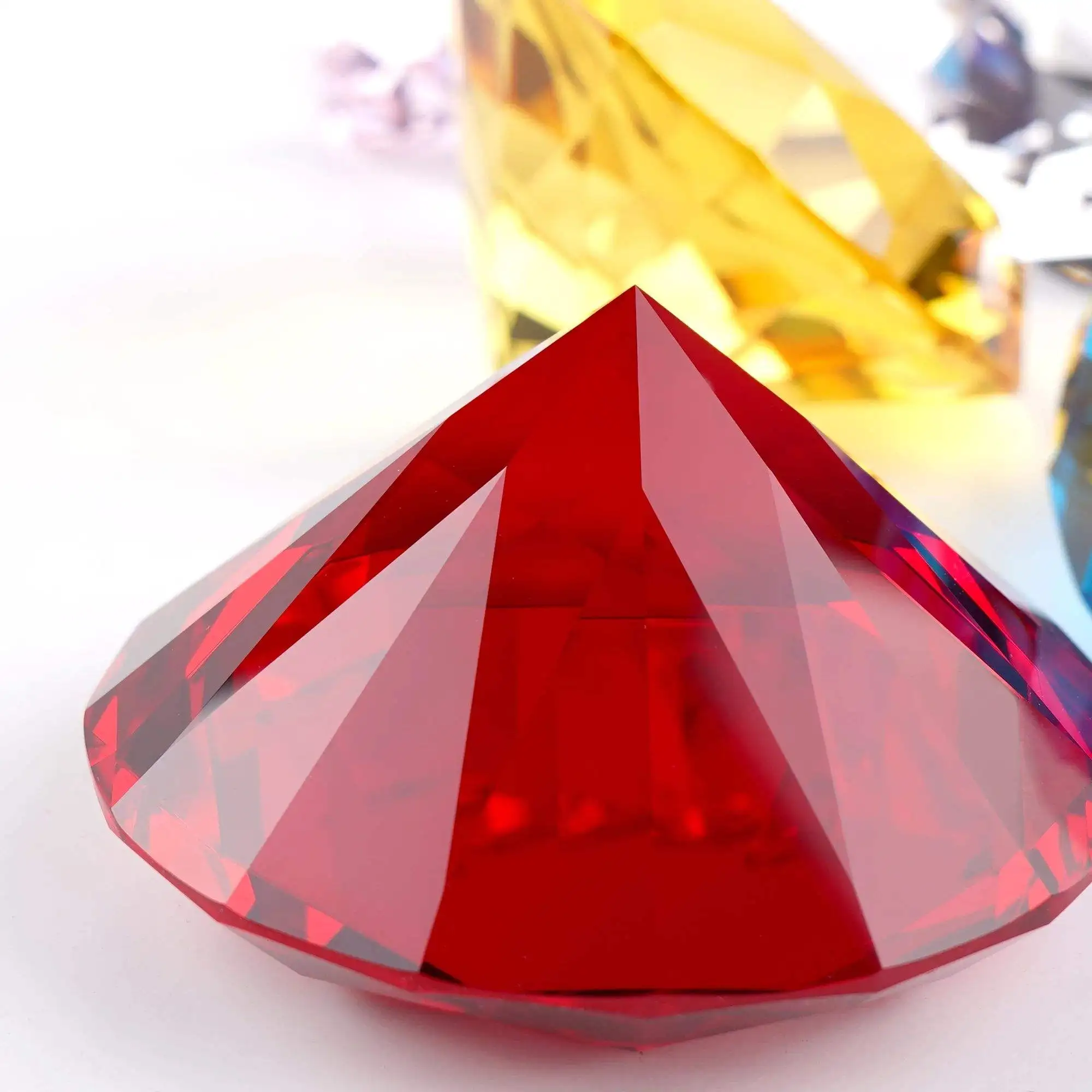 Honor of crystal K9 Glass Diamond Paperweight For Wedding Gifts For Home Decoration And Souvenir Gift