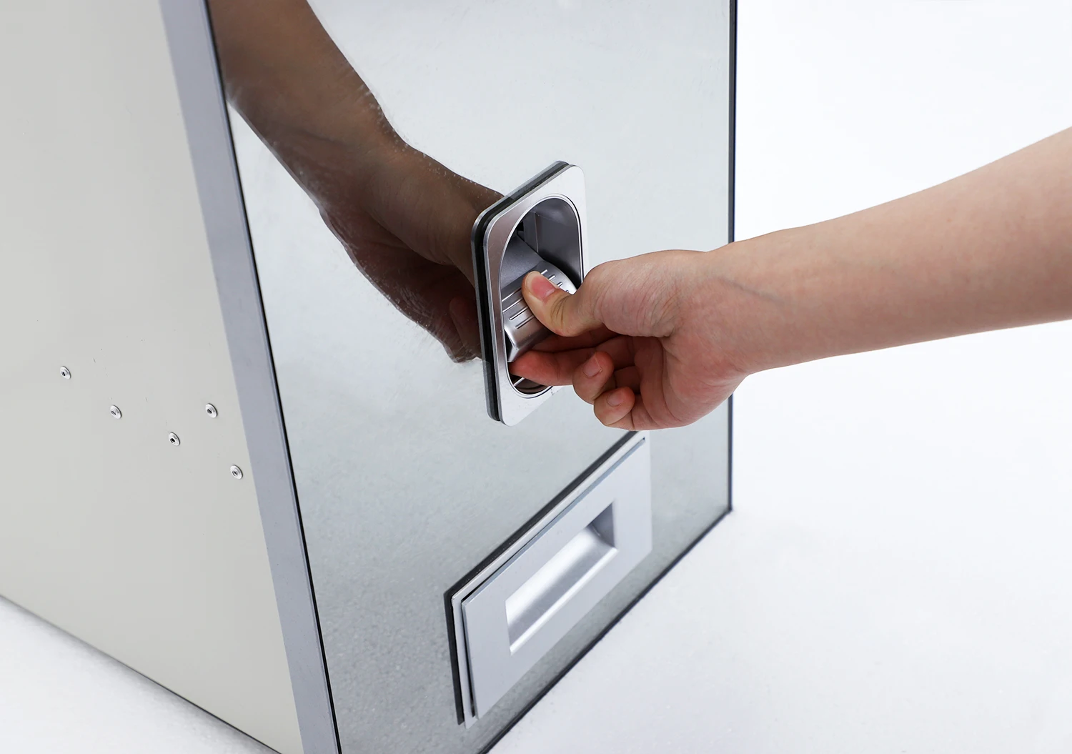 Healthy Kitchen Use Cabinet Style Rice Dispenser Box Kitchen Rice Cabinet Stainless Steel Rice Cabinet