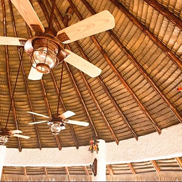 easy installation Artifical palm synthetic plastic thatched farmhouse archeage