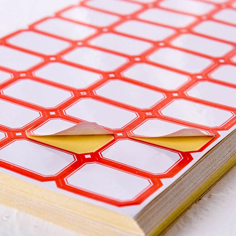 Sale Factory Custom Printed  Adhesive Label Sticker Blank Label for Shipping Supplies Food Logo Labels