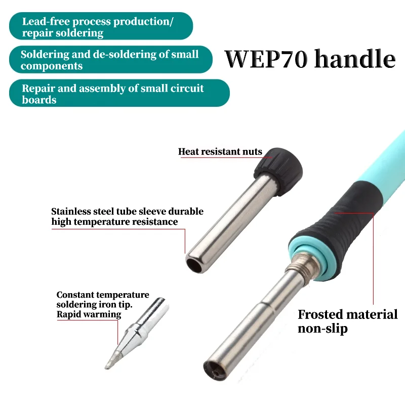 Original WE1010 Adjustable Temperature Mobile Phone Repair WEP70 Handle Soldering Iron Lead-Free Soldering Station For WELLER