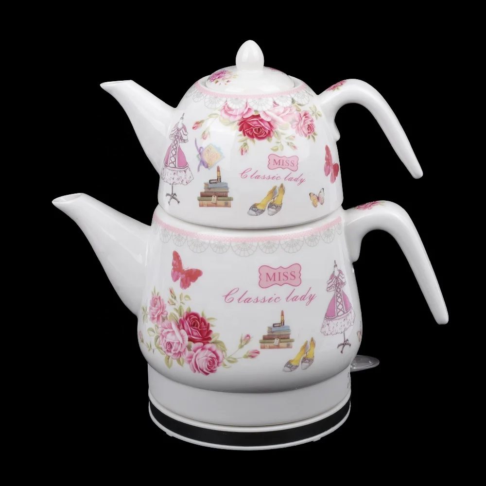 
ceramic electric kettle APO anti dry burning electric kettle ceramic Double teapot 