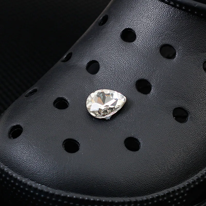 New Cross-border Rhinestone pearl chain metal shoe flower shoes floral shoe buckle