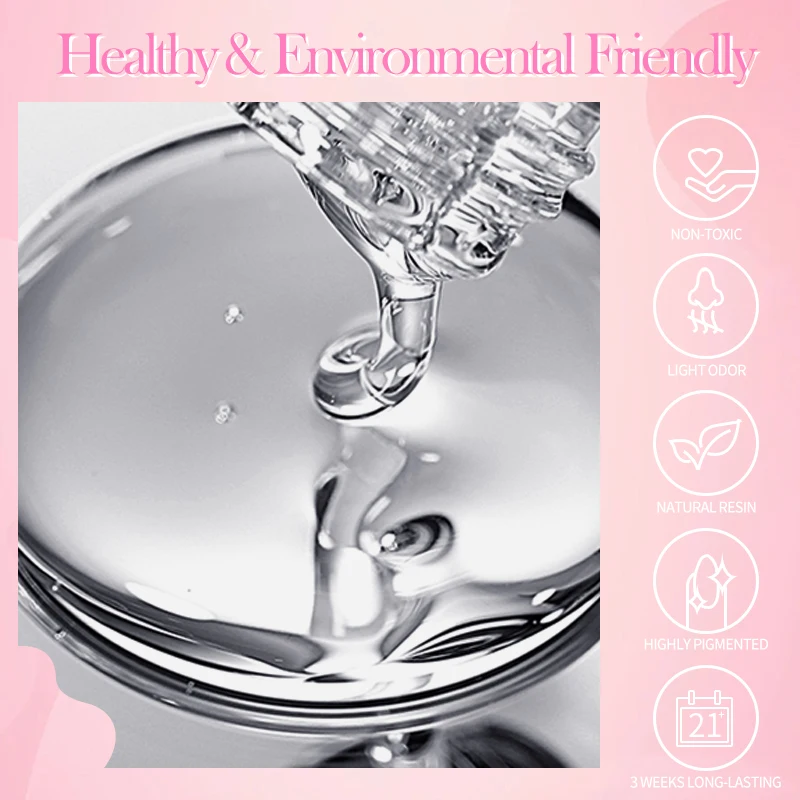 BORN PRETTY 6 IN 1 15ml Multifunction  Nail Tips Glue Gel Polish Transparent Soak off Base Gel Top Coat Extension Nail Gel