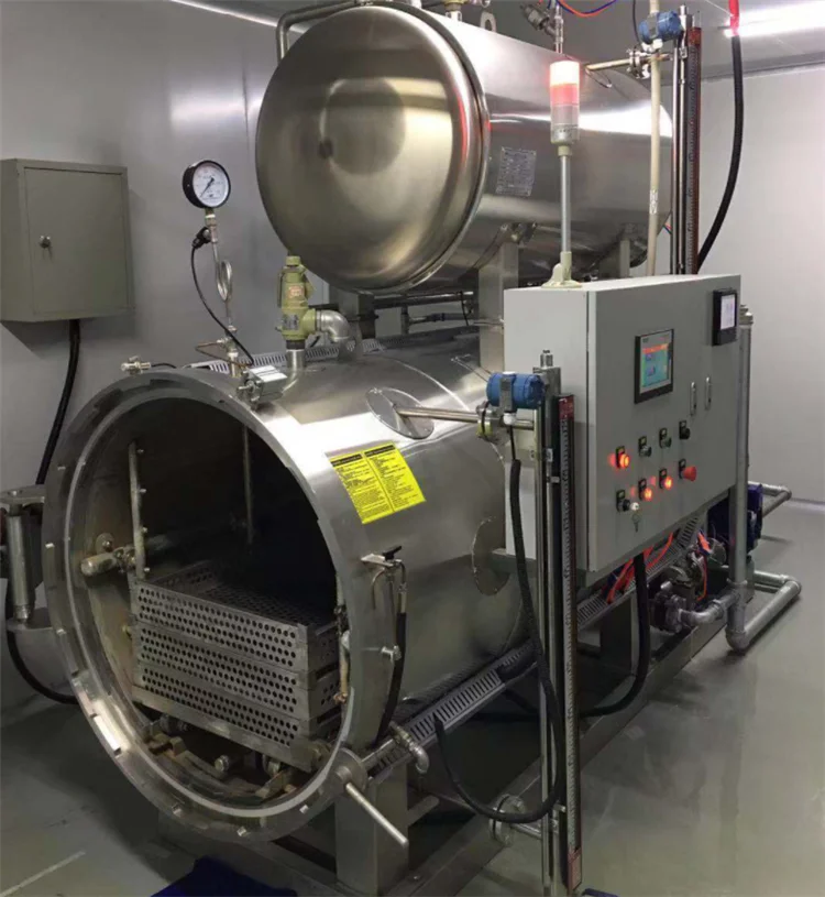 Semi Automatic Cans Food Retort Sterilizing Machine Dried Tofu Autoclave Food Sterilizer