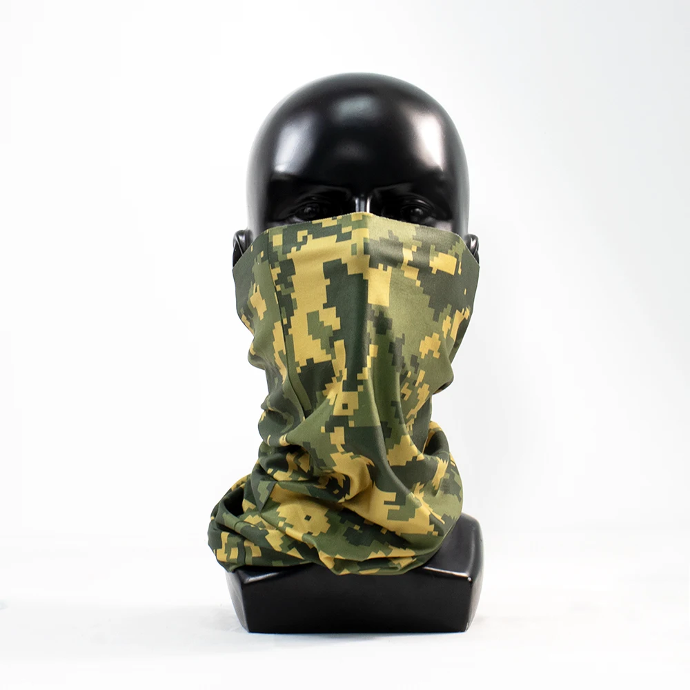 Wholesale custom design printed logo buffs seamless tube tubular bandana scarf face cover neck gaiter for sports