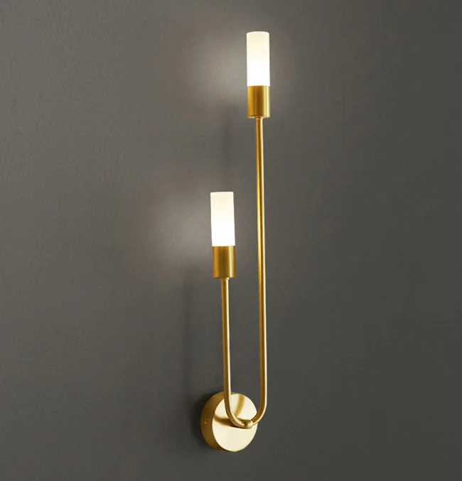 nordic style two head converse gold pendant wall light G9 LAMP*2 led wall lights for home