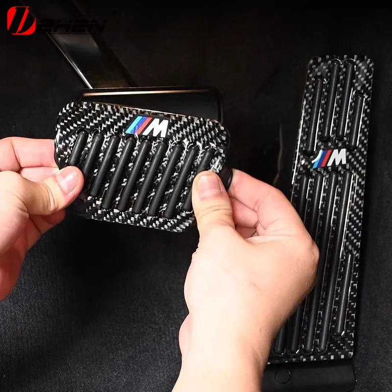 Car Accelerate Brake Pedal Real Carbon Fiber For BMW 1 3 4 5 6 7 Series G20 G22  G26 G30 G32 G05 G01 G02 G05 G07 G29 G11 G14