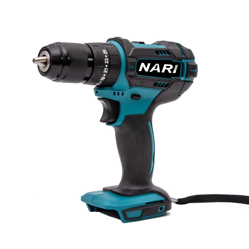 Классическая силовая дрель для батареи Makita с бесщеточным двигателем 13 мм металлический патрон ударной функцией набор отверток