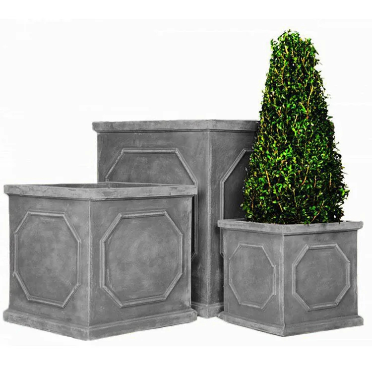 Variety designs shape clay fiber planter pots for house indoor outdoor planter & pots for flower tree decoration