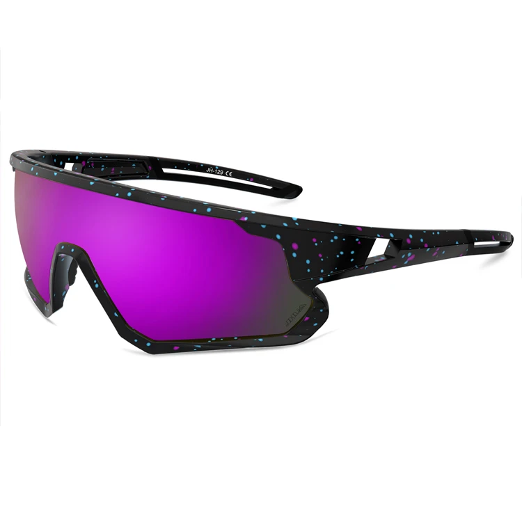 In Stock OEM Custom Logo Womens Uv 400 Protection Bicycle Shape Glasses Polarised Sport Sunglasses For