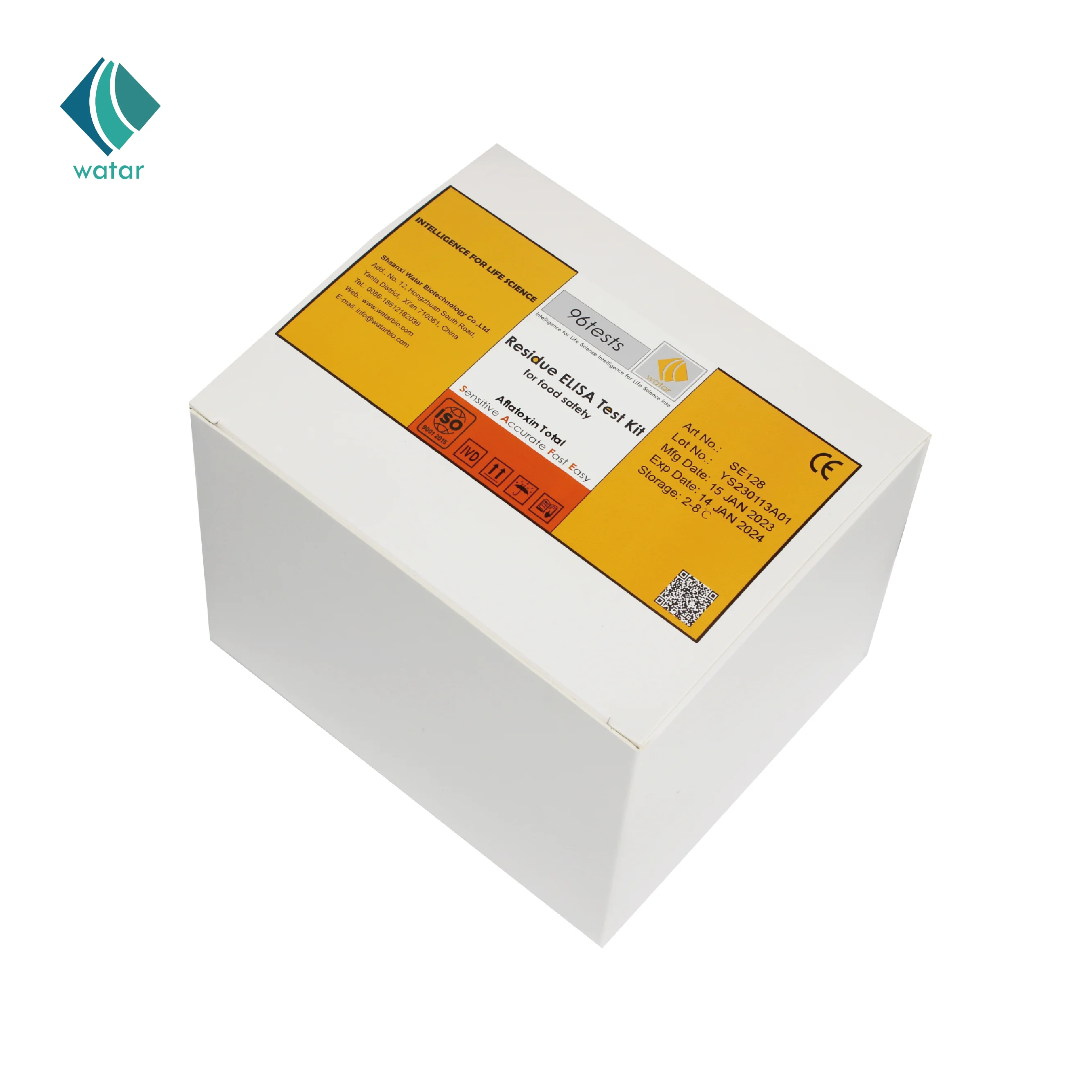 SE6402 WatarbioMelamine ELISA Test Kit for Milk Feed Meat Egg - 45min