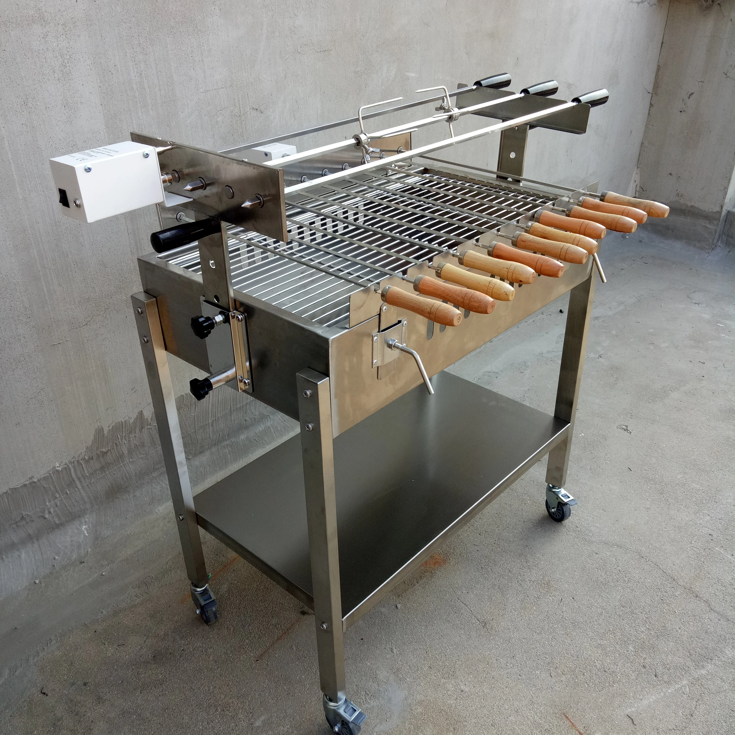 Factory Sale Commercial Portable Cyprus Rotating Barbecue BBQ Grill