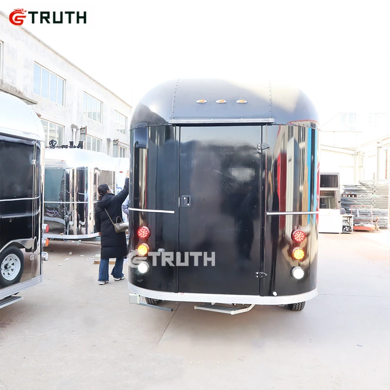 TRUTH mobile food carts Mobile Stainless Steel square outdoor concession pizza fryer griddle truck Bakery Food Truck