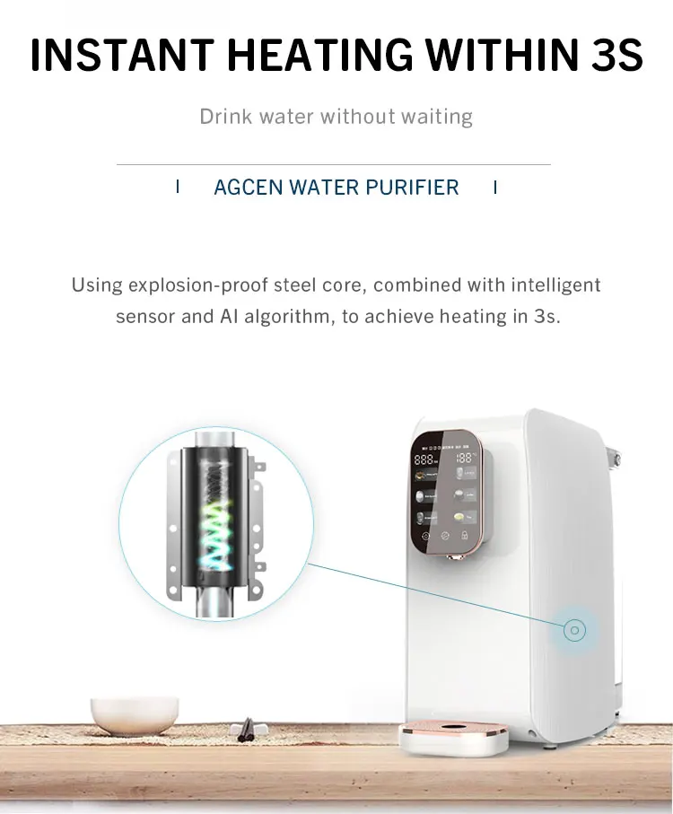 AGCEN OEM ODM Purificador de agua Hot Sale high-quality 5 stages ro water purifier with tank