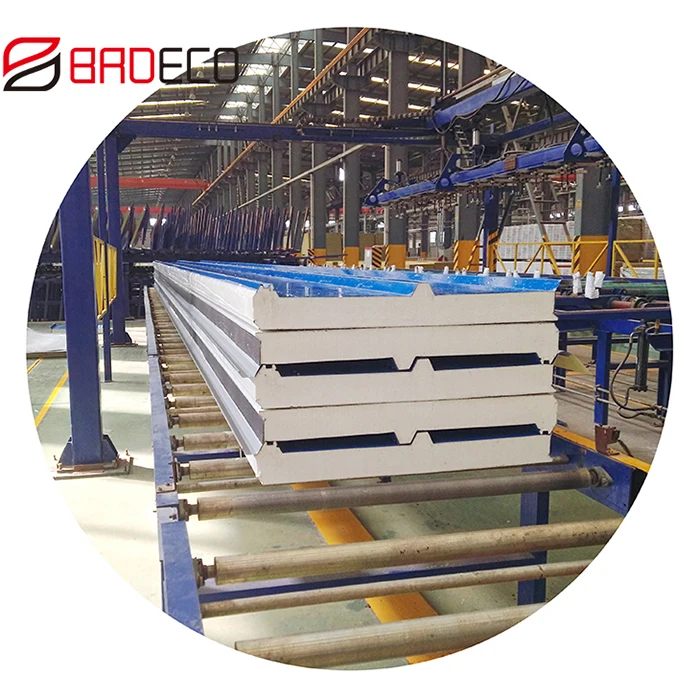 Высококачественные 100 мм пенополиуретановые сэндвич-кровельные панели/листы с тремя/четырьмя волнами