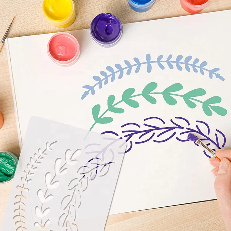 Letter Stencils for Painting on Wood 45 Pcs Large Alphabet Stencil Templates with Numbers and Signs