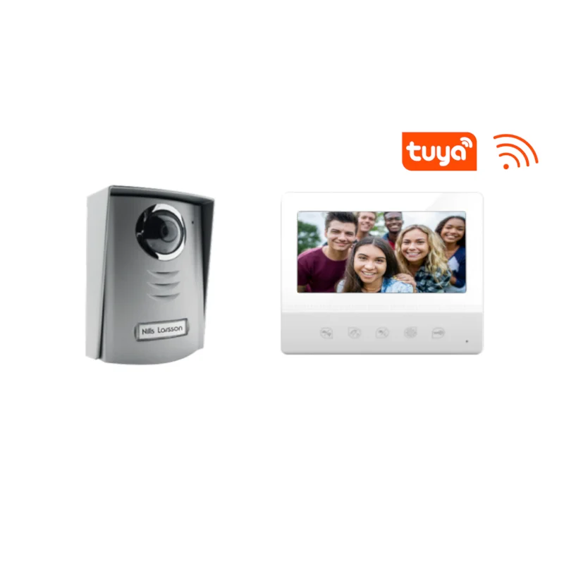 2 Wires Indoor Monitor and Outdoor Camera Support Door and Gate locking Smart Home WIFI Video Door Phones