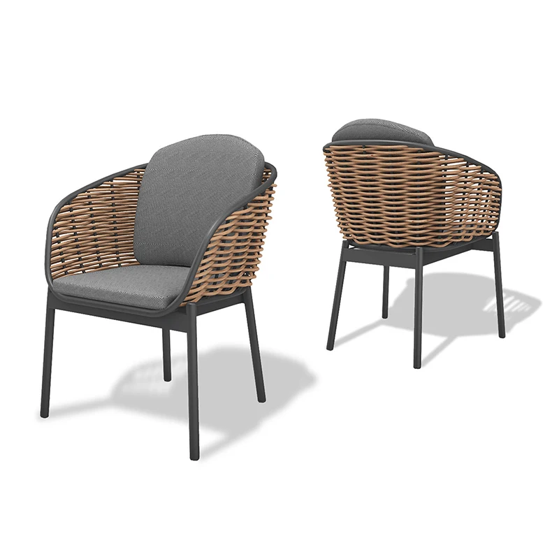 Artie Aluminum Frame Garden Dining Sets UV Resistant Patio Furniture Restaurant Outdoor Tables And Chairs