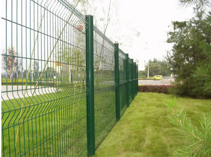 PVC coated 3d bending wire mesh fence panel