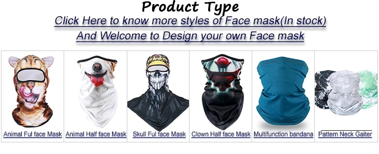 Summer Sport Custom logo Scarf headwear neck gaiter Cooling Face Shield Cover blank sublimation print bandana mask colors