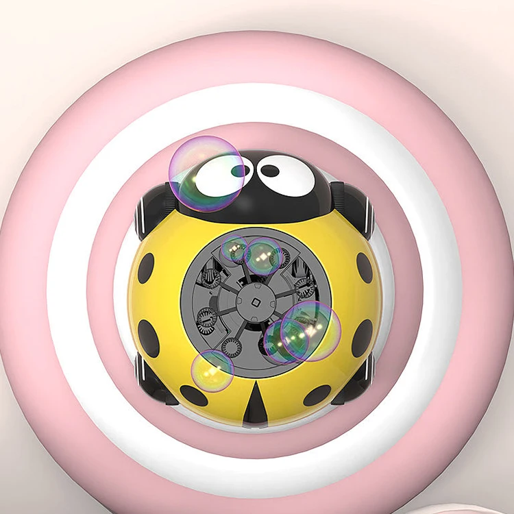 Children toy cartoon electric automatic bubble gun machine toy with light