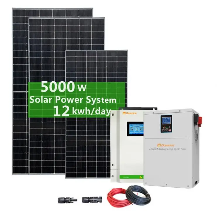 Off grid Industrial 5 kw 10kw 10000 watt Solar Panel Battery System Complete For Home