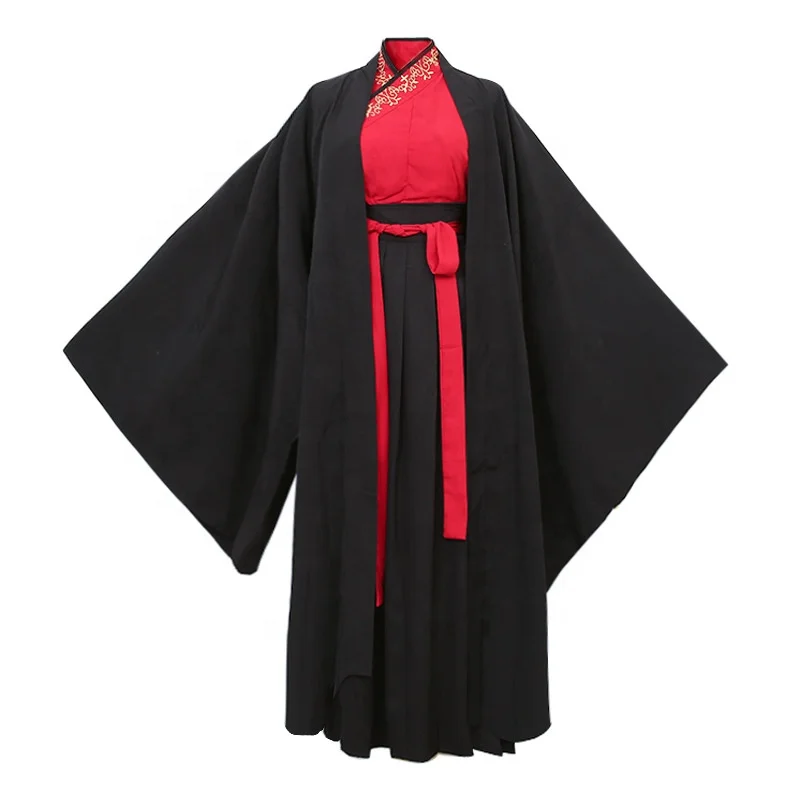 Женское и мужское платье с вышивкой, костюм для выступления в старинном стиле, традиционная китайская одежда ханьфу