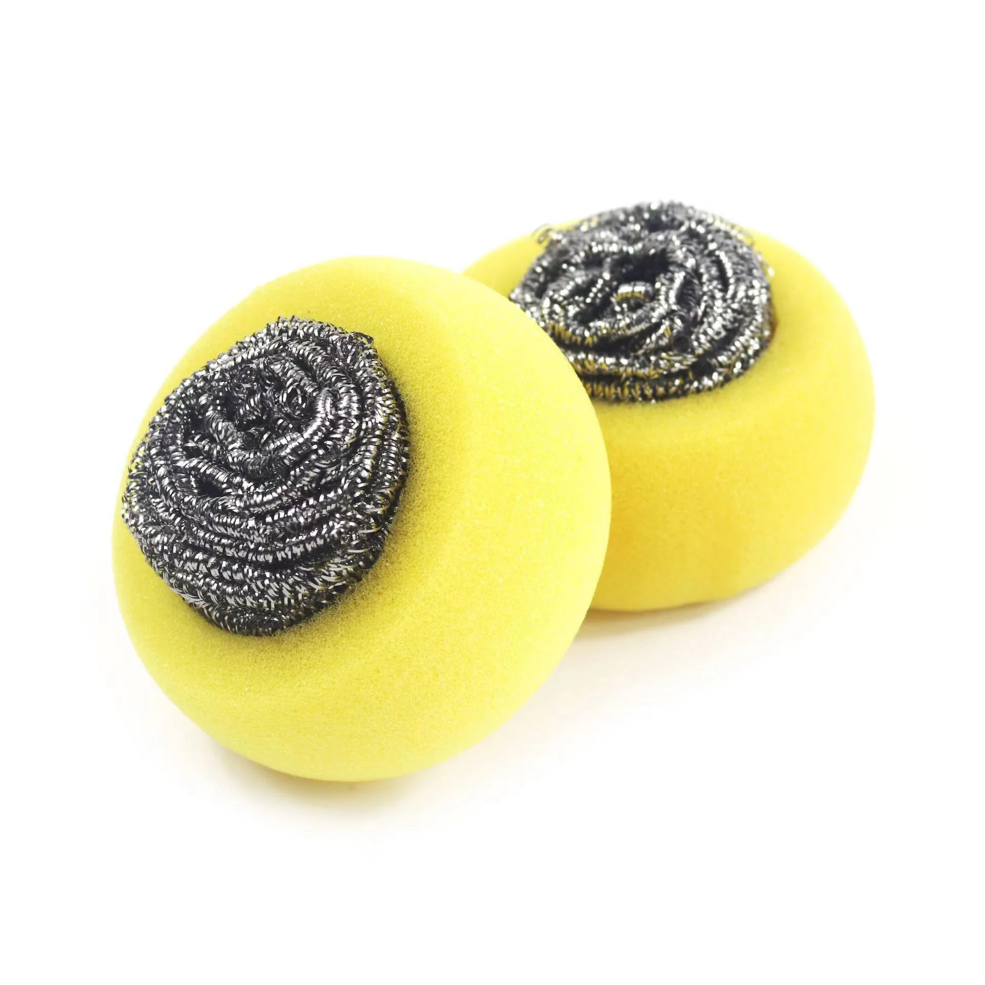 Cookware Cleaner Dishwashing Stainless Steel Sponges Scrubbers Metal Cleaning Ball With Sponge Scourer Ball Set