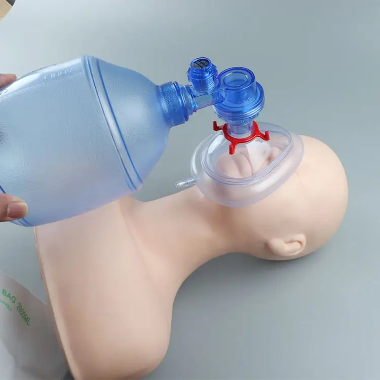 Medical Resuscitator Kit Portable Simple Manual Resuscitator Ambu Bag Factory Supplier with Carton