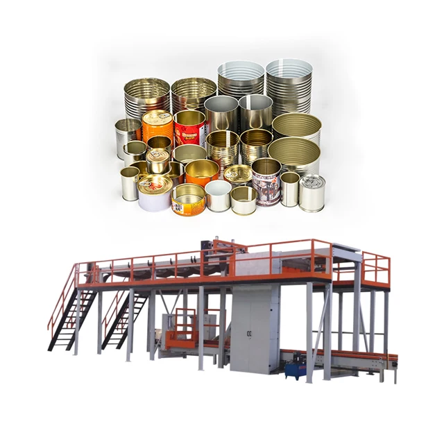 Can making machine for palletizing the empty cans