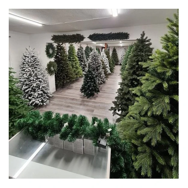 Ruopei 7.5 Ft Xmas Tree Include Stand Artificial Full Tree Artificial Holiday Christmas Pine Tree for Home