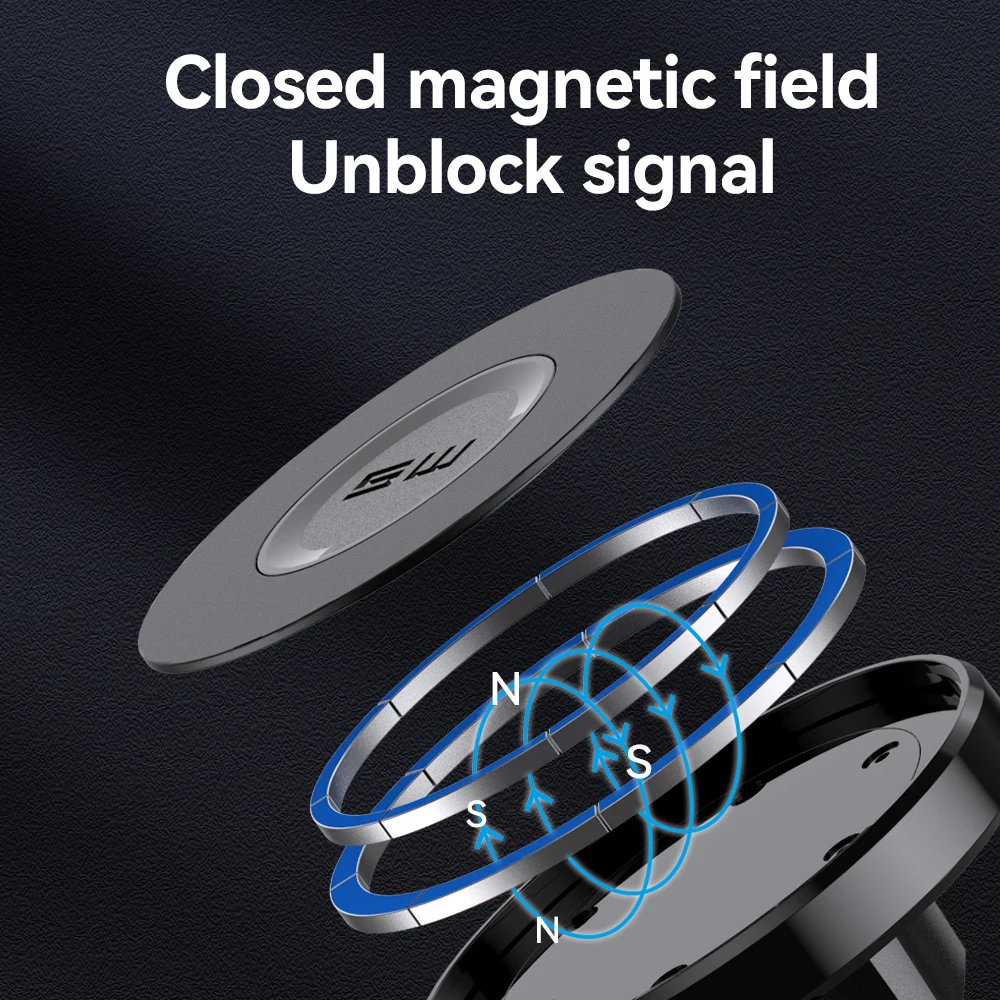 Hands Free universal dashboard windshield Long Arm gooseneck mobile holder Car Mount Strong Magsafing Magnetic Car Phone Holder