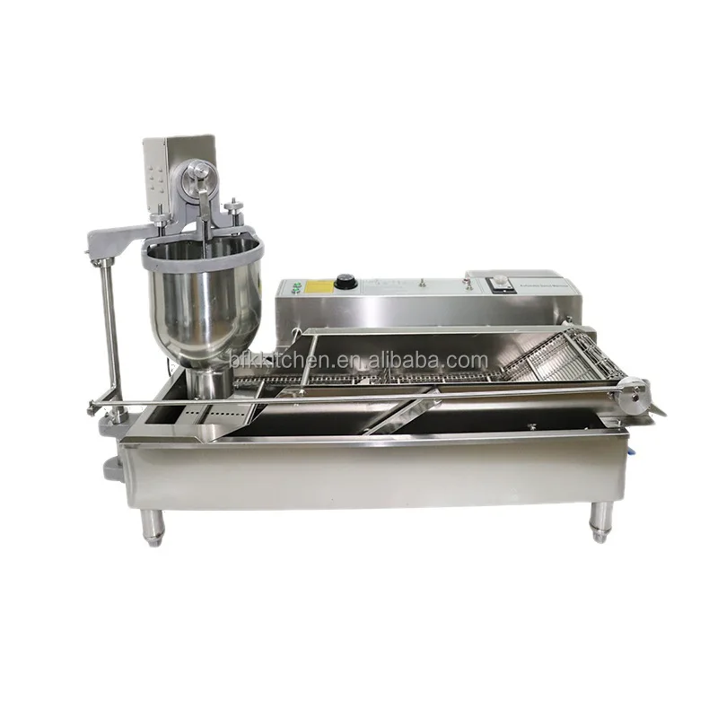 Gas automatic donut fryer/ doughnuts making machine / snack food processing machine