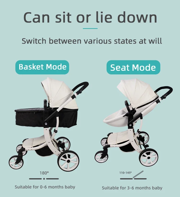 Egg Shape Baby Stroller, Children Walkers & Carriers Baby Stroller Pram, Hot Sale Two-Way Baby Push Car Stroller