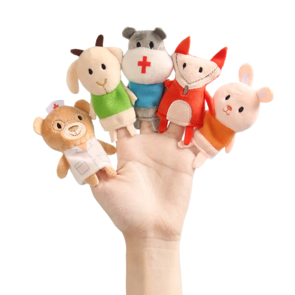 OEM Finger Puppet Plush Toys Custom Family Finger Puppets For Kids
