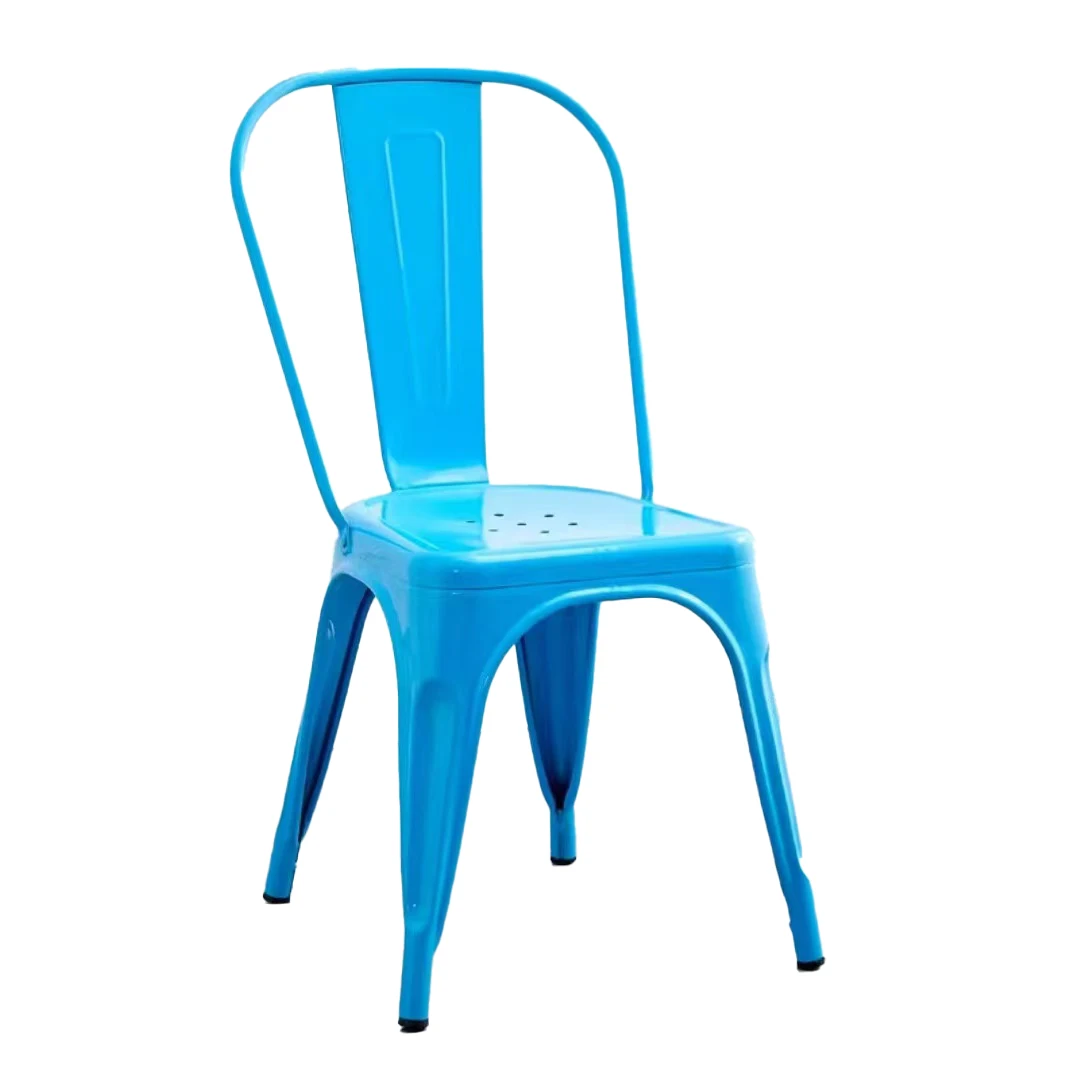 Hebei Langfang Cheap Metal Chairs Stackable Backrest Colorful Chairs For Restaurant Kitchen Hotel Cafe