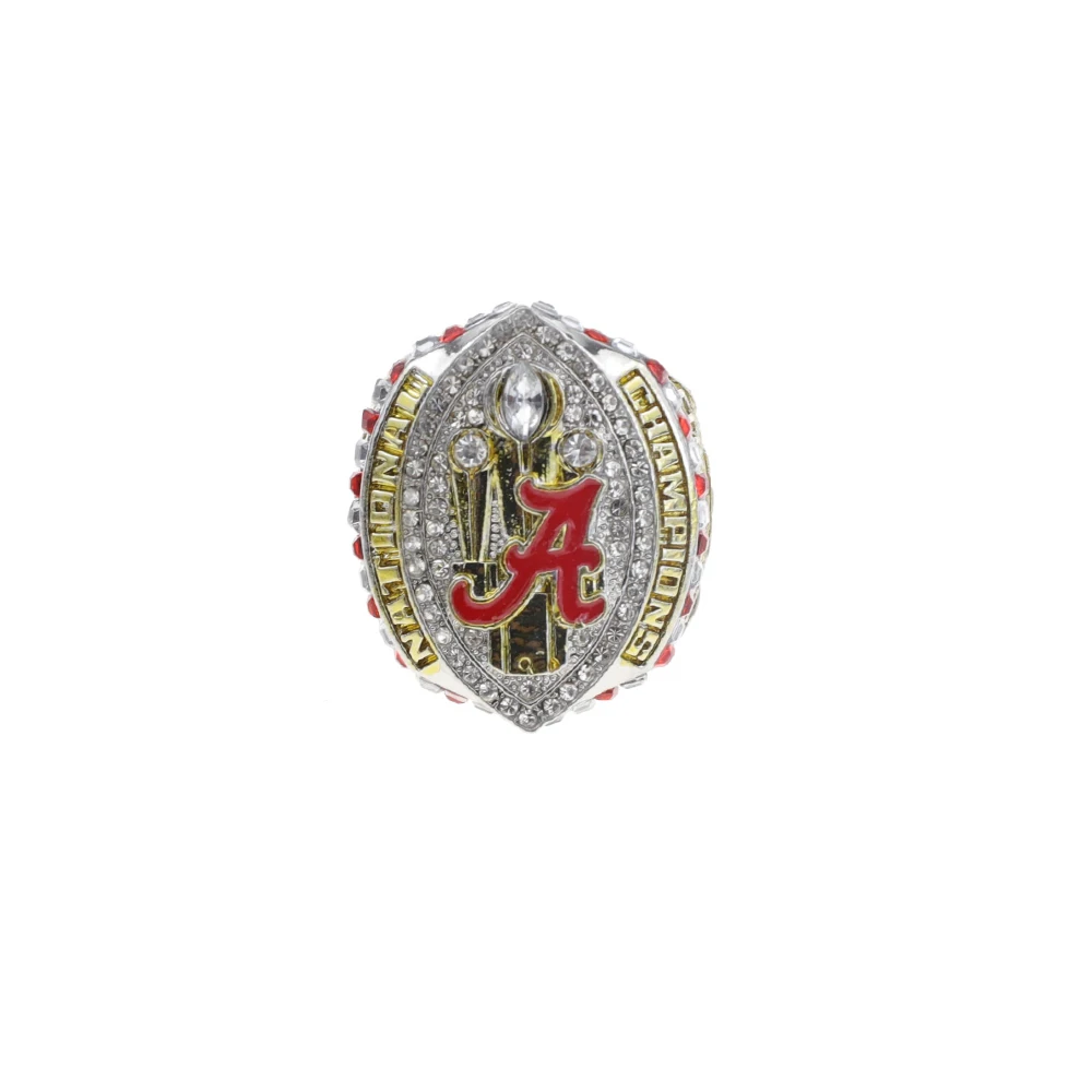Shengwen Ncaa 2020 Alabama Red Tide Team University Champion Alloy Anniversary Gift Ring