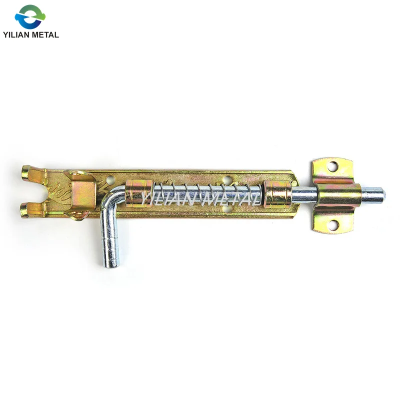 Supply simple design heavy duty  zinc plated door latch Barrel bolt with spring