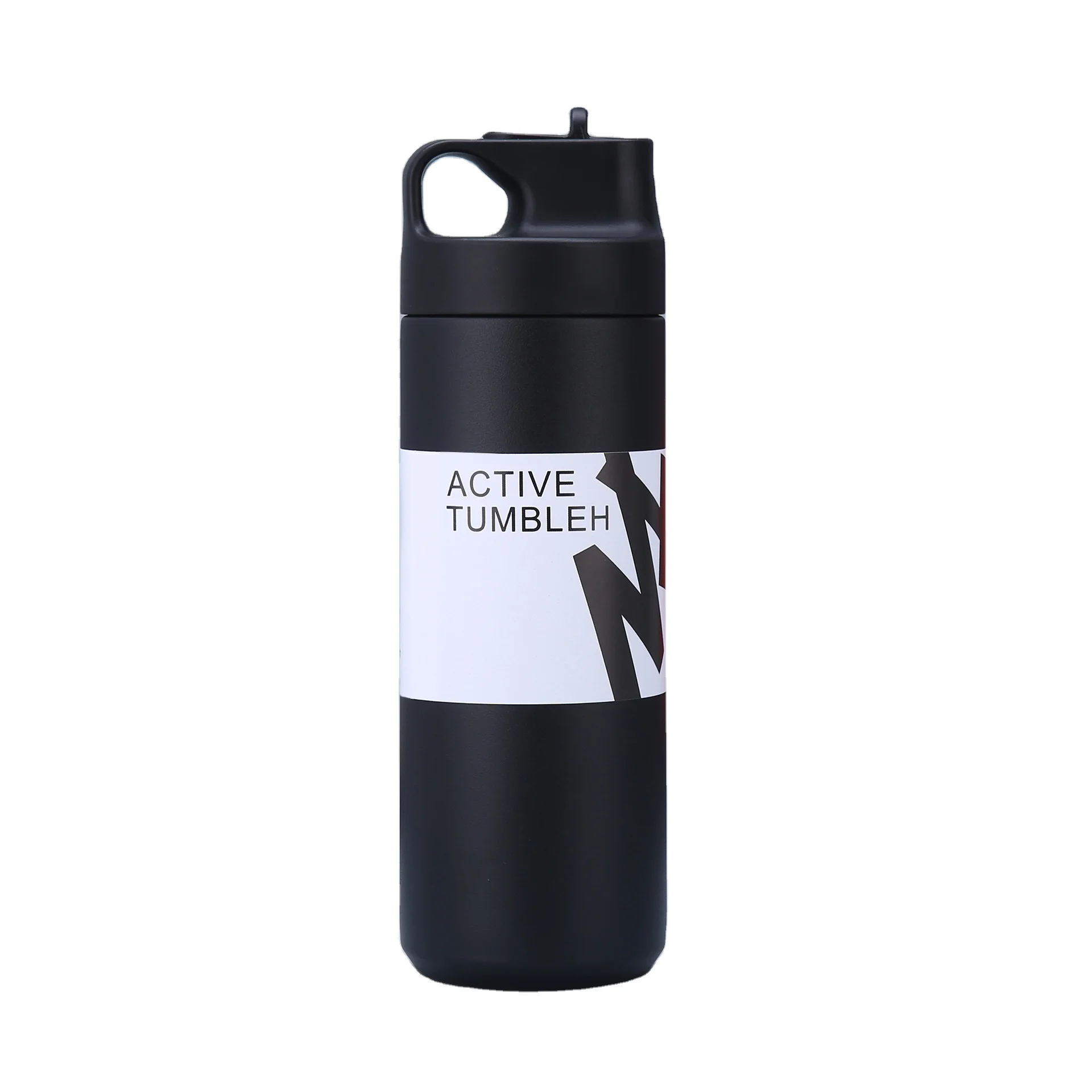 Custom japan double wall 550ml leakproof stainless steel insulated vacuum flasks thermos sport water bottle with straw