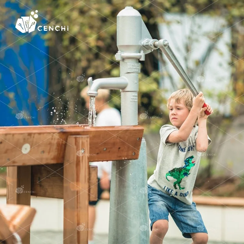 Cenchi amusement splash pad water park equipment spray playground sprinkler stainless archimedes water playground pump