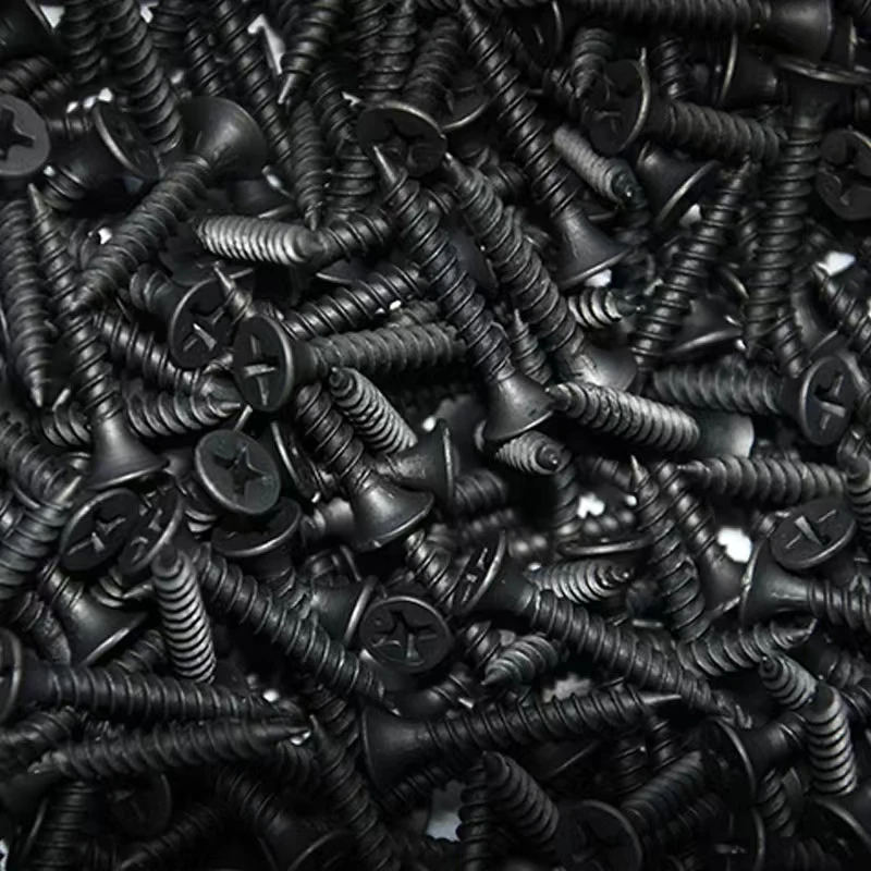 DIN 18182-2 black metallized self-tapping drywall nails for export household carpentry screws wire gypsum board wood board